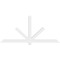 Ekena Millwork Kennewick Architectural Grade PVC Gable Bracket, 84"W x 38 1/2"H x 4"D x 4"F, 11/12 Pitch GBP084X39X0404KEN00 - alternate 4